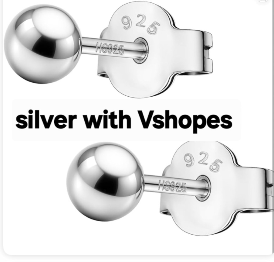 925 silver studs for daily use waterproof all time