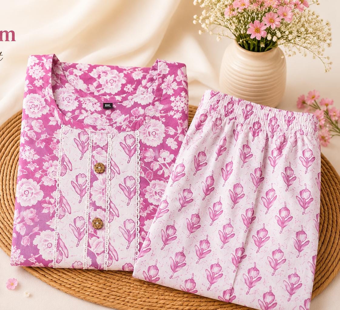 pink plazo set