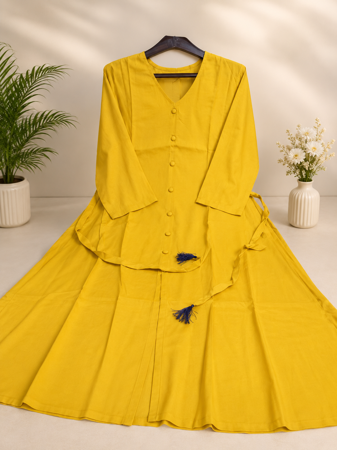 Single yellow kurta