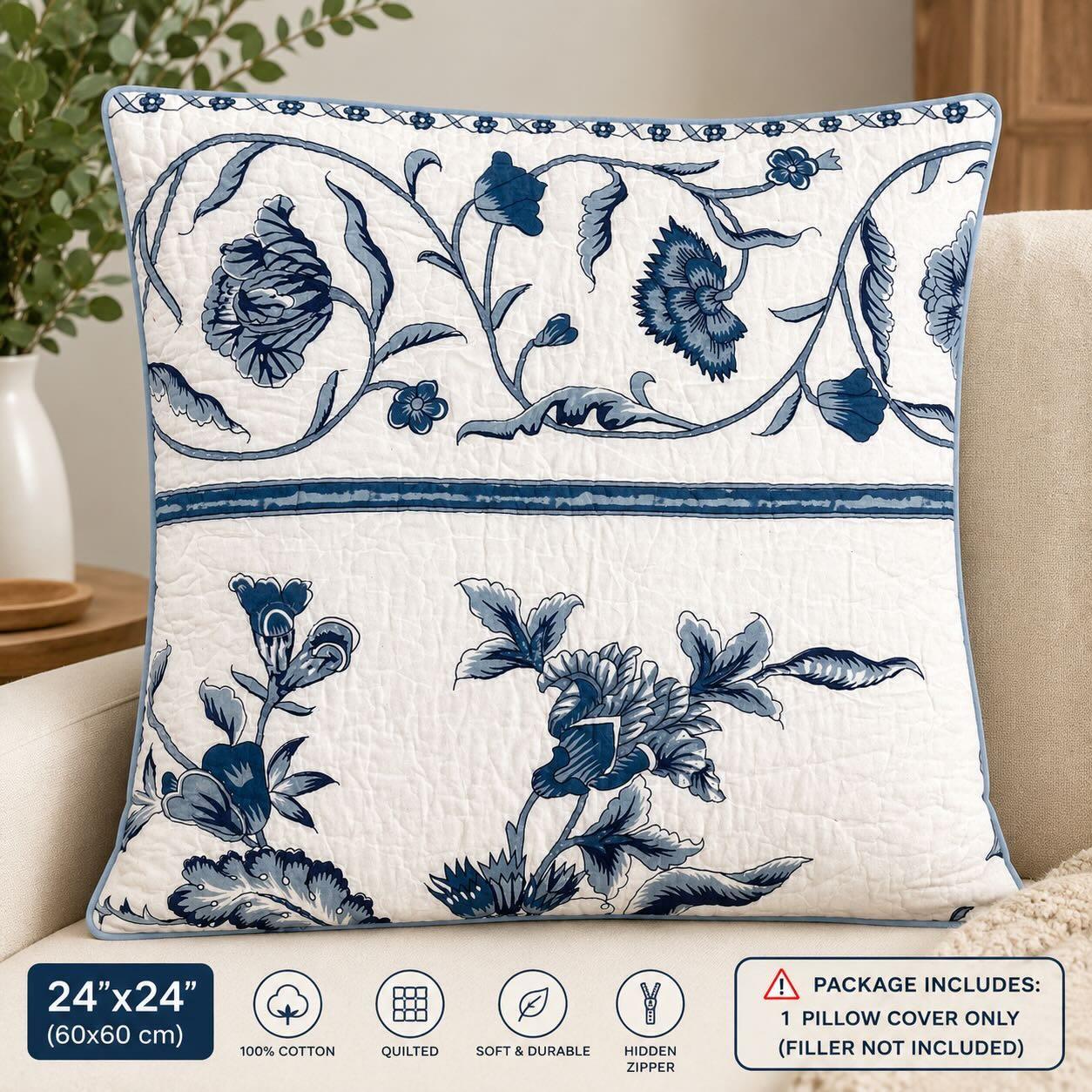 Qualted pillow cover