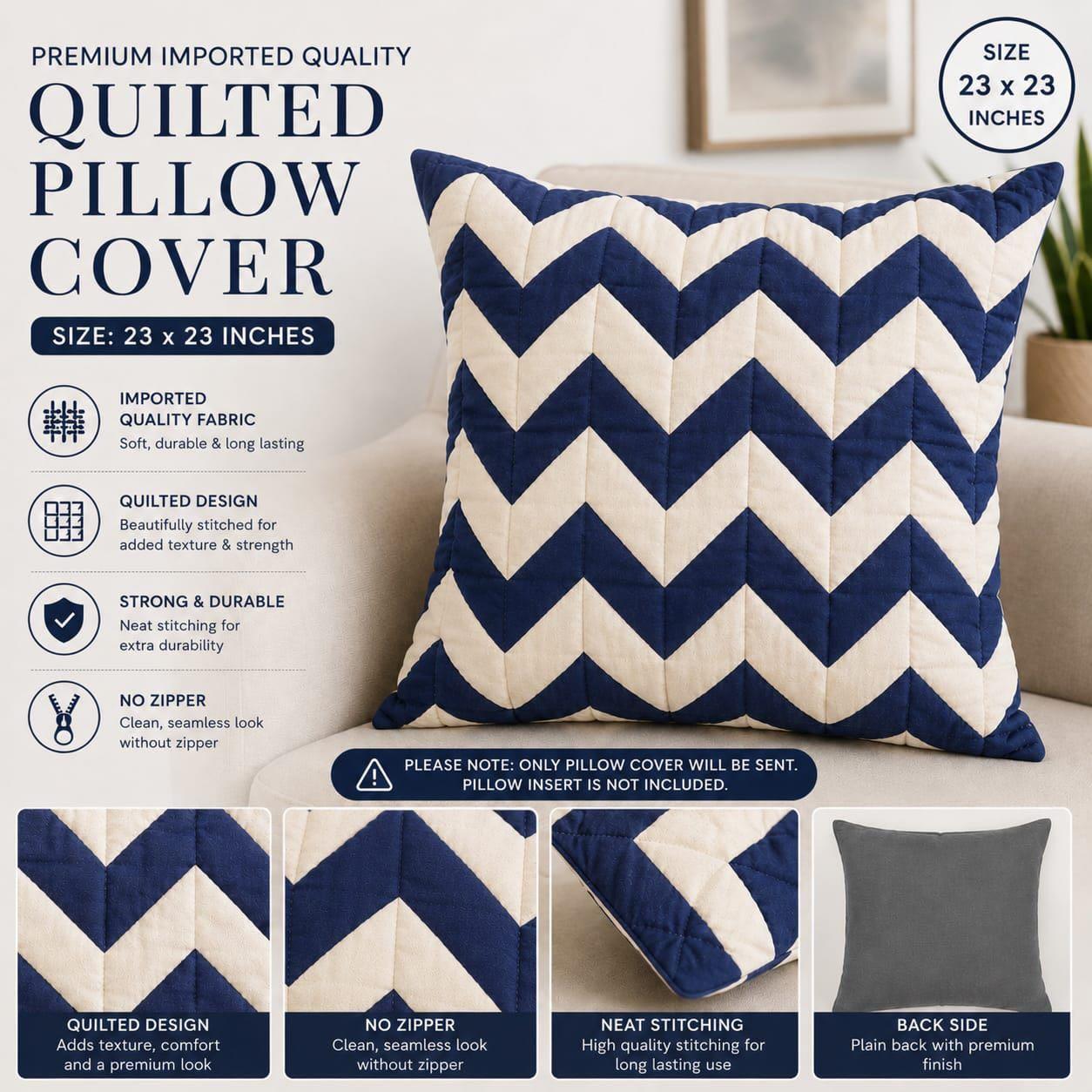Qualted pillow cover